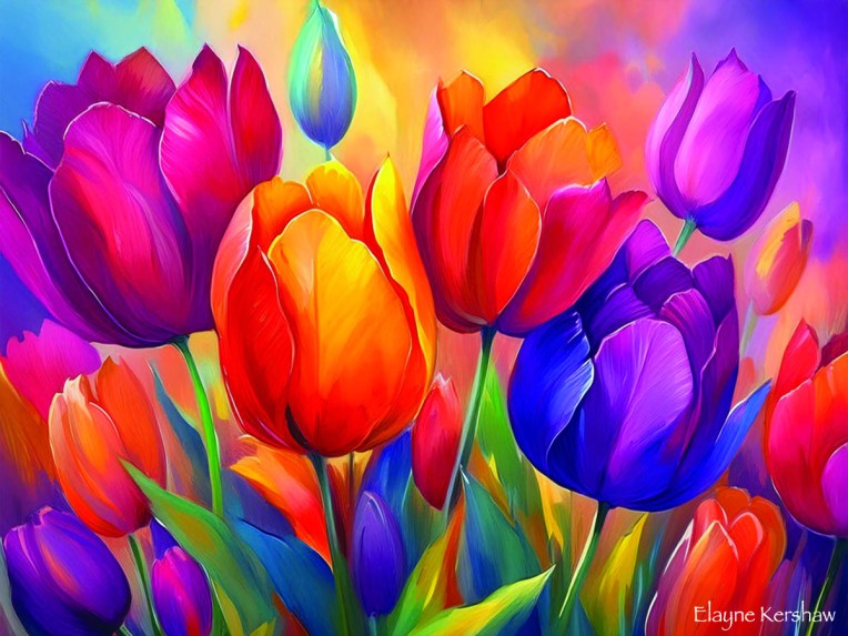 Vivid Tulips